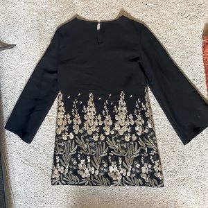 Zara SIZE XS Beaded Mini Dress